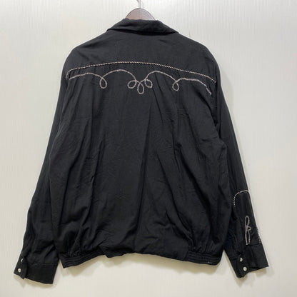 【中古品】【メンズ】 BACKERS バッカーズ 50S復刻 WESTERN SHIRT JACKET ウエスタン シャツ ジャケット アウター 146-260914-cs-19-izu サイズ：L カラー：ブラック 万代Net店