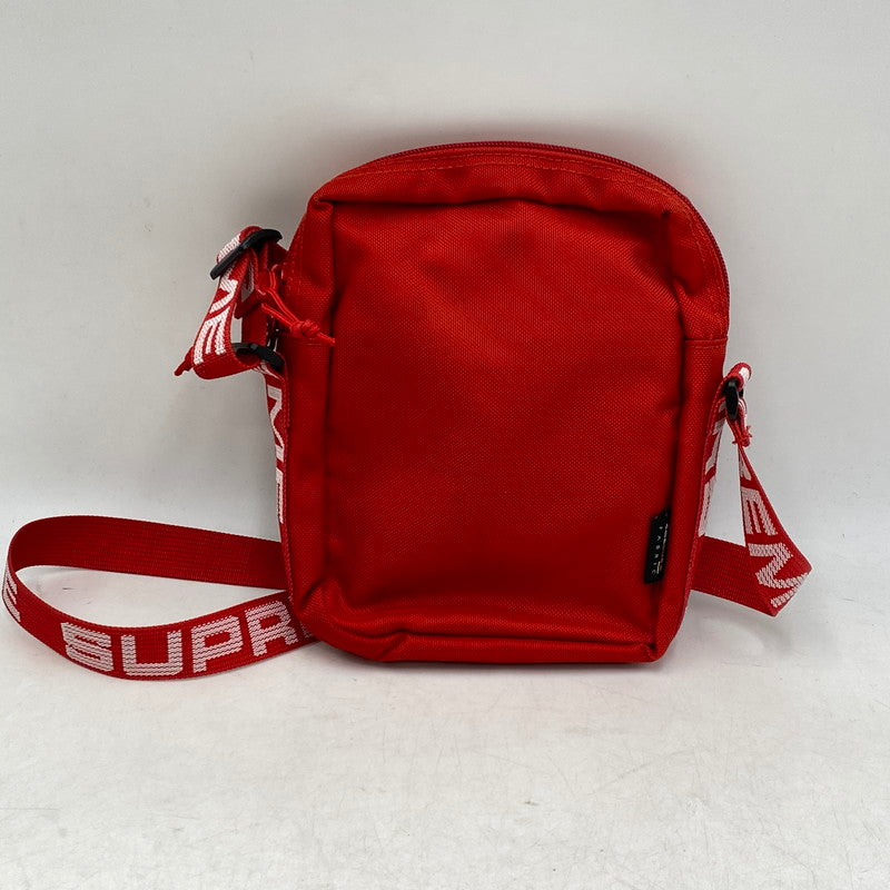 【中古品】【メンズ/レディース】 SUPREME シュプリーム 18SS SHOULDER BAG ショルダーバッグ 鞄 カバン 188-260915-ya-02-izu カラー：レッド 万代Net店