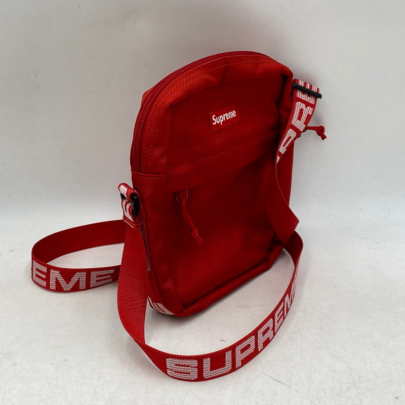 【中古品】【メンズ/レディース】 SUPREME シュプリーム 18SS SHOULDER BAG ショルダーバッグ 鞄 カバン 188-260915-ya-02-izu カラー：レッド 万代Net店
