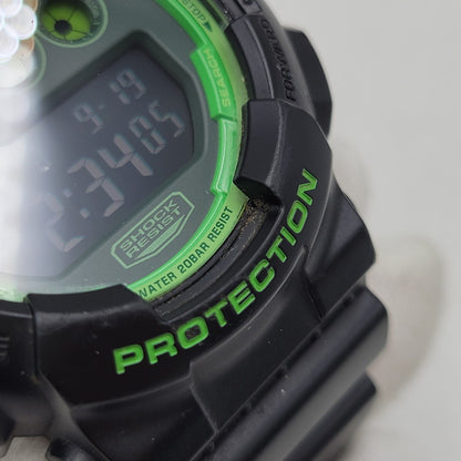 【中古品】【メンズ/レディース】 G-SHOCK ジーショック DIGITAL GD-120N デジタル 腕時計 196-260920-as-13-izu カラー：ブラック×グリーン 万代Net店