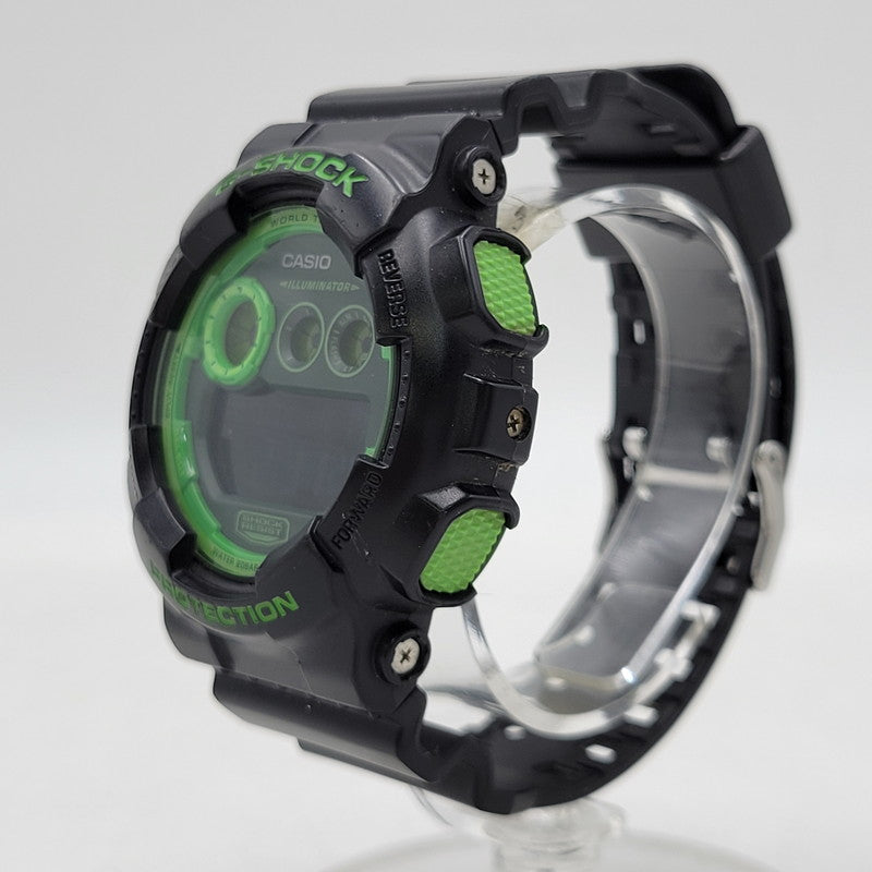 【中古品】【メンズ/レディース】 G-SHOCK ジーショック DIGITAL GD-120N デジタル 腕時計 196-260920-as-13-izu カラー：ブラック×グリーン 万代Net店