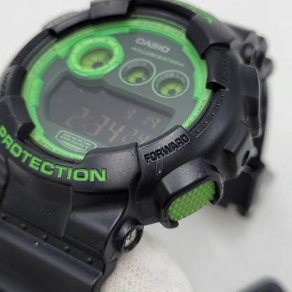 【中古品】【メンズ/レディース】 G-SHOCK ジーショック DIGITAL GD-120N デジタル 腕時計 196-260920-as-13-izu カラー：ブラック×グリーン 万代Net店