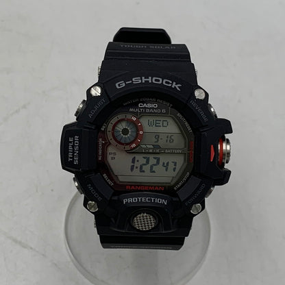【中古美品】【メンズ/レディース】 G-SHOCK ジーショック GW-9400-1DR RANGEMAN SOLAR DIGITAL レンジマン ソーラー デジタル 腕時計 196-260916-yn-08-izu カラー：ブラック 万代Net店