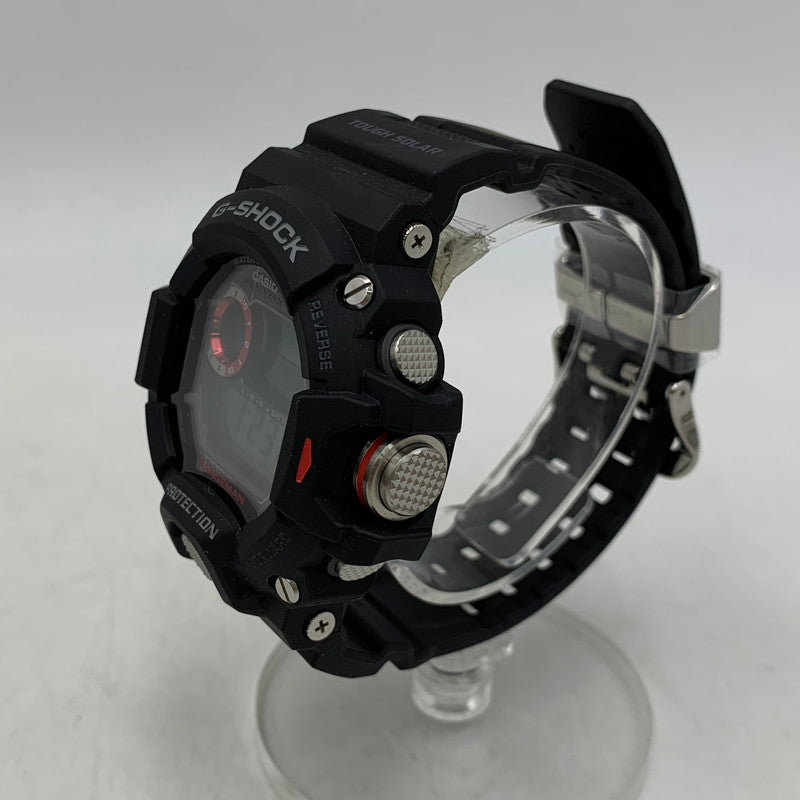 【中古美品】【メンズ/レディース】 G-SHOCK ジーショック GW-9400-1DR RANGEMAN SOLAR DIGITAL レンジマン ソーラー デジタル 腕時計 196-260916-yn-08-izu カラー：ブラック 万代Net店