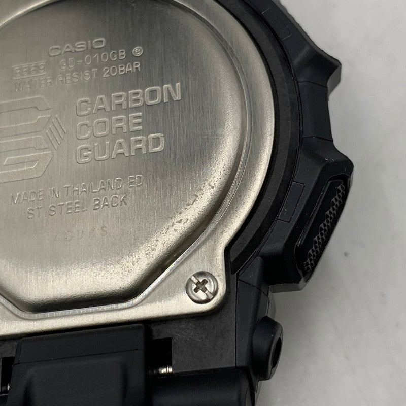 【中古品】【メンズ/レディース】 G-SHOCK ジーショック GD-010GB-1A9JF DIGITAL QUARTZ デジタルクオーツ 腕時計 196-260916-yn-07-izu サイズ：54.9 × 51.9 × 16.1 mm カラー：ブラック 万代Net店