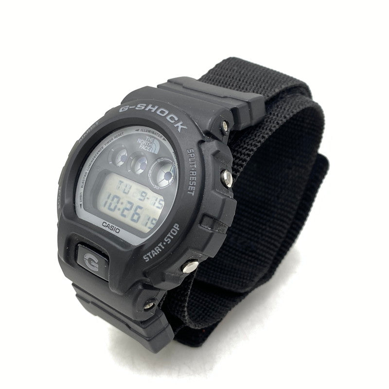 【中古品】【メンズ/レディース】 SUPREME シュプリーム×G-SHOCK ジーショック ×THE NORTH FACE ザ・ノース・フェイス DW-6900NS-1JR 国内正規 DIGITAL QUARTZ デジタル クオーツ 腕時計 時計 196-260915-ya-01-izu カラー：ブラック 万代Net店