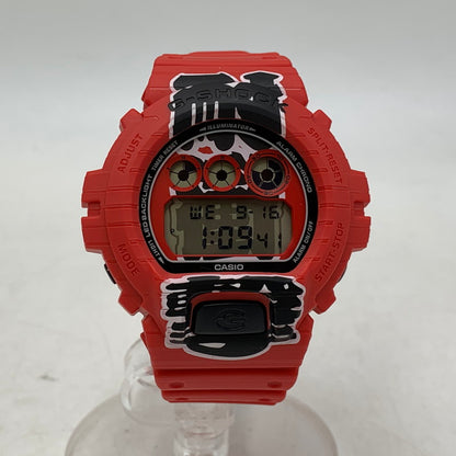 【中古美品】【メンズ/レディース】 G-SHOCK ジーショック DW-6900AKA-4JR DIGITAL QUARTZ デジタルクオーツ 腕時計 196-260916-yn-06-izu サイズ：53.2 × 50 × 18.7 mm カラー：レッド 万代Net店
