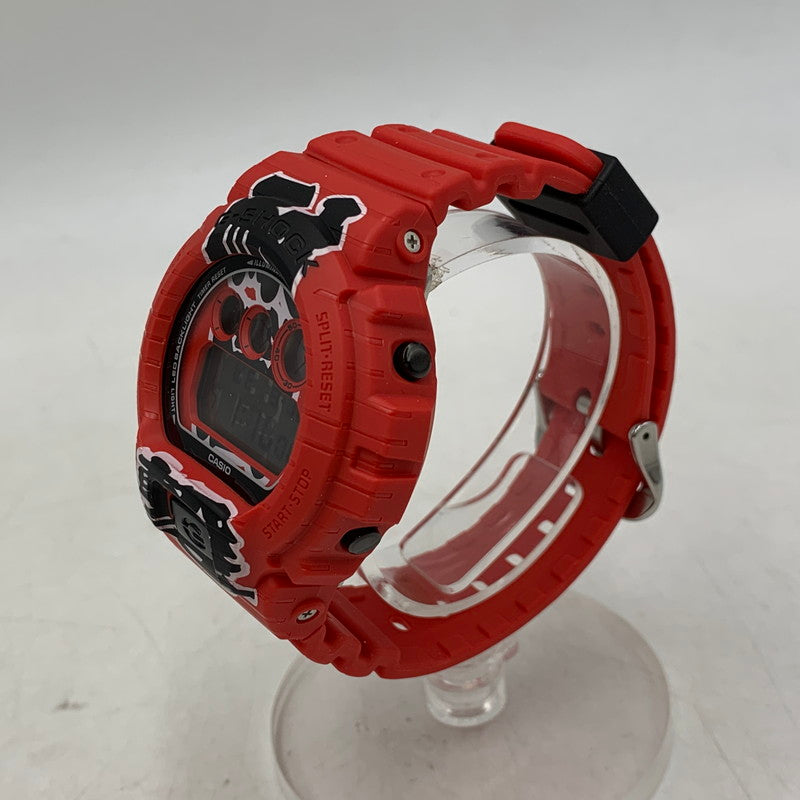 【中古美品】【メンズ/レディース】 G-SHOCK ジーショック DW-6900AKA-4JR DIGITAL QUARTZ デジタルクオーツ 腕時計 196-260916-yn-06-izu サイズ：53.2 × 50 × 18.7 mm カラー：レッド 万代Net店