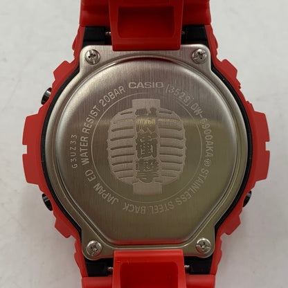 【中古美品】【メンズ/レディース】 G-SHOCK ジーショック DW-6900AKA-4JR DIGITAL QUARTZ デジタルクオーツ 腕時計 196-260916-yn-06-izu サイズ：53.2 × 50 × 18.7 mm カラー：レッド 万代Net店