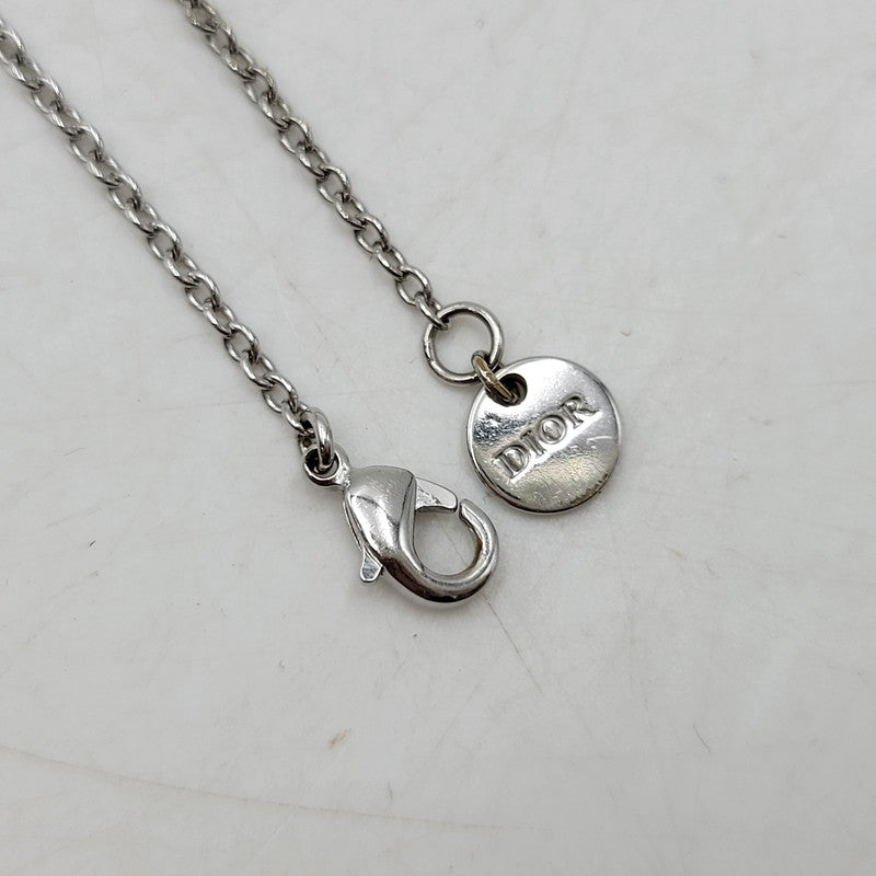 【中古品】【レディース】 DIOR ディオール PETIT プチ CD NECKLACE ネックレス アクセサリー 182-260916-ya-14-izu カラー：シルバー 万代Net店