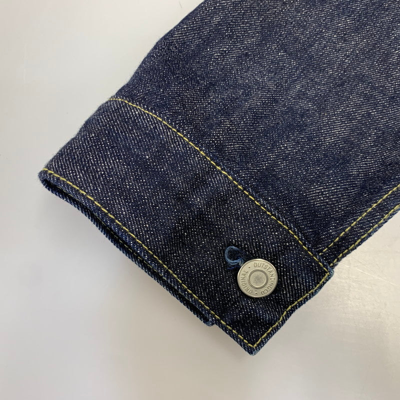 【中古品】【メンズ】 OUTSTANDING アウトスタンディング SELVEDGE DENIM 1ST JACKET セルビッチ デニム ファースト ジャケット アウター 145-260915-cs-10-izu サイズ：42 カラー：インディゴ 万代Net店