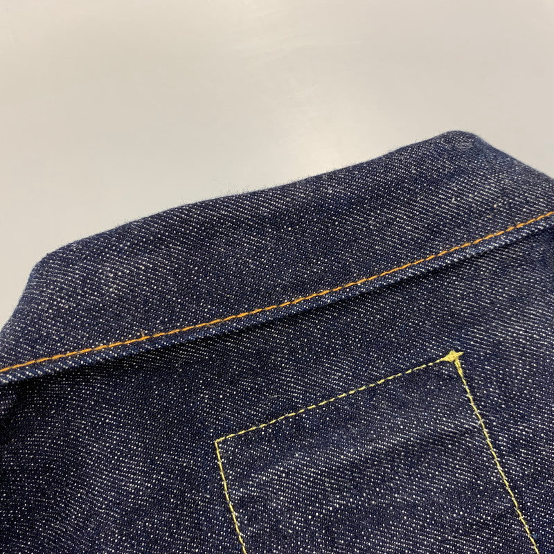 【中古品】【メンズ】 OUTSTANDING アウトスタンディング SELVEDGE DENIM 1ST JACKET セルビッチ デニム ファースト ジャケット アウター 145-260915-cs-10-izu サイズ：42 カラー：インディゴ 万代Net店
