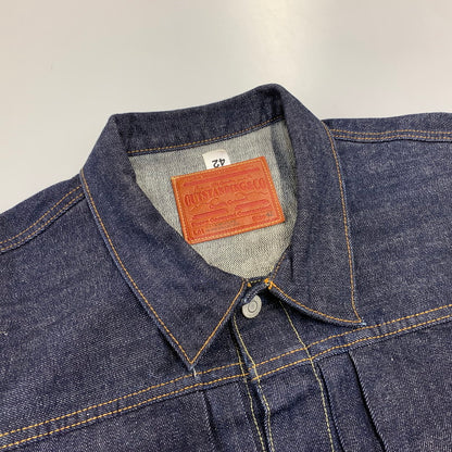 【中古品】【メンズ】 OUTSTANDING アウトスタンディング SELVEDGE DENIM 1ST JACKET セルビッチ デニム ファースト ジャケット アウター 145-260915-cs-10-izu サイズ：42 カラー：インディゴ 万代Net店