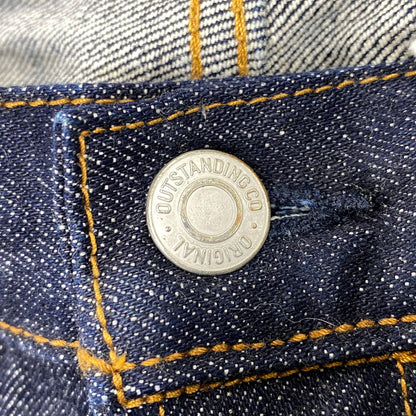 【中古品】【メンズ】 OUTSTANDING アウトスタンディング 40S SELVEDGE STRAIGHT PANTS セルビッジ ストレート パンツ ボトムス ズボン 156-260914-cs-01-izu サイズ：32 カラー：インディゴ 万代Net店
