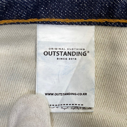 【中古品】【メンズ】 OUTSTANDING アウトスタンディング 40S SELVEDGE STRAIGHT PANTS セルビッジ ストレート パンツ ボトムス ズボン 156-260914-cs-01-izu サイズ：32 カラー：インディゴ 万代Net店