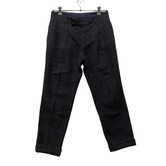 【現状渡し品】【メンズ】 SACAI サカイ 12-00327M 12AW SIDE STRIPE GLEN CHECK WOOL PANTS サイド ストライプ グレン チェック ウール パンツ ボトムス ズボン 151-260914-cs-03-izu サイズ：2 カラー：チャコール系 万代Net店