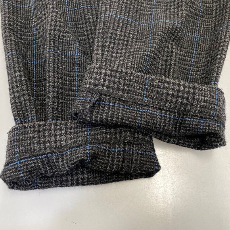 【現状渡し品】【メンズ】 SACAI サカイ 12-00327M 12AW SIDE STRIPE GLEN CHECK WOOL PANTS サイド ストライプ グレン チェック ウール パンツ ボトムス ズボン 151-260914-cs-03-izu サイズ：2 カラー：チャコール系 万代Net店