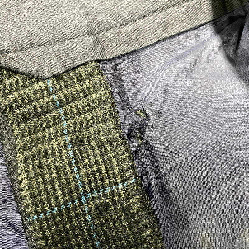 【現状渡し品】【メンズ】 SACAI サカイ 12-00327M 12AW SIDE STRIPE GLEN CHECK WOOL PANTS サイド ストライプ グレン チェック ウール パンツ ボトムス ズボン 151-260914-cs-03-izu サイズ：2 カラー：チャコール系 万代Net店