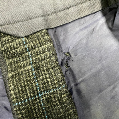 【現状渡し品】【メンズ】 SACAI サカイ 12-00327M 12AW SIDE STRIPE GLEN CHECK WOOL PANTS サイド ストライプ グレン チェック ウール パンツ ボトムス ズボン 151-260914-cs-03-izu サイズ：2 カラー：チャコール系 万代Net店