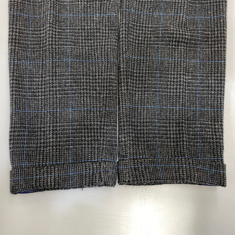 【現状渡し品】【メンズ】 SACAI サカイ 12-00327M 12AW SIDE STRIPE GLEN CHECK WOOL PANTS サイド ストライプ グレン チェック ウール パンツ ボトムス ズボン 151-260914-cs-03-izu サイズ：2 カラー：チャコール系 万代Net店
