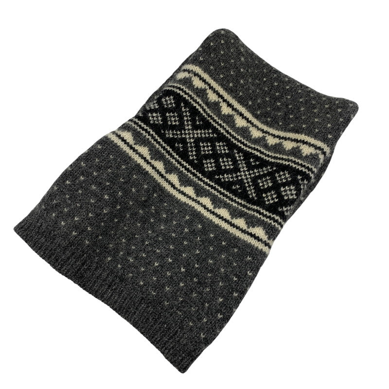 【中古品】【メンズ/レディース】 JUNYA WATANABE MAN COMME DES GARCONS ジュンヤ ワタナベ コム デ ギャルソン WH-K404 NORDIC WOOL MUFFLER ノルディック ウール マフラー 187-260916-yn-05-izu カラー：グレー 万代Net店