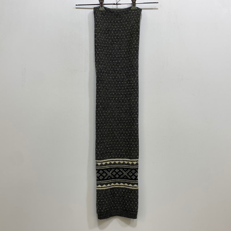 【中古品】【メンズ/レディース】 JUNYA WATANABE MAN COMME DES GARCONS ジュンヤ ワタナベ コム デ ギャルソン WH-K404 NORDIC WOOL MUFFLER ノルディック ウール マフラー 187-260916-yn-05-izu カラー：グレー 万代Net店