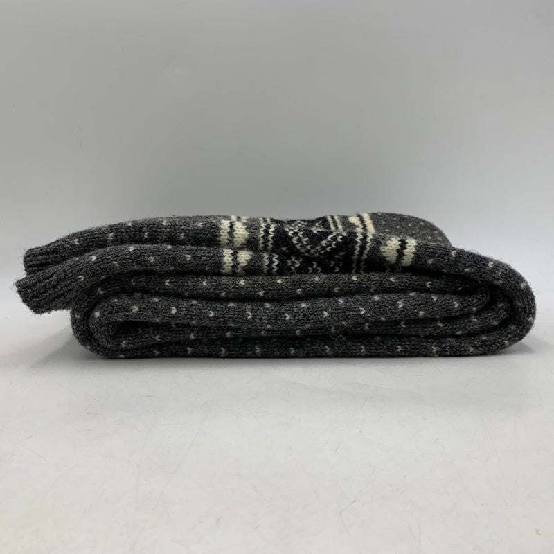 【中古品】【メンズ/レディース】 JUNYA WATANABE MAN COMME DES GARCONS ジュンヤ ワタナベ コム デ ギャルソン WH-K404 NORDIC WOOL MUFFLER ノルディック ウール マフラー 187-260916-yn-05-izu カラー：グレー 万代Net店