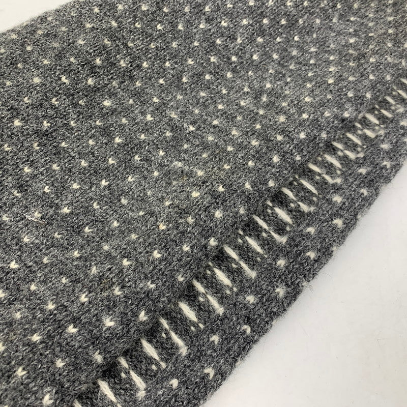 【中古品】【メンズ/レディース】 JUNYA WATANABE MAN COMME DES GARCONS ジュンヤ ワタナベ コム デ ギャルソン WH-K404 NORDIC WOOL MUFFLER ノルディック ウール マフラー 187-260916-yn-05-izu カラー：グレー 万代Net店