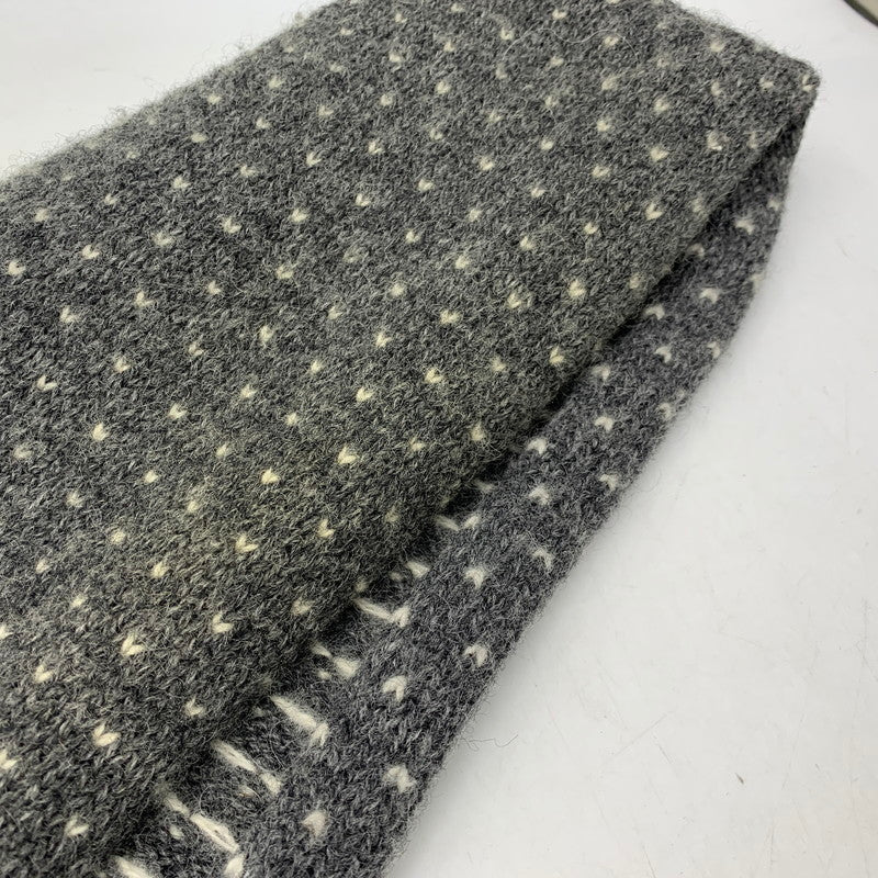 【中古品】【メンズ/レディース】 JUNYA WATANABE MAN COMME DES GARCONS ジュンヤ ワタナベ コム デ ギャルソン WH-K404 NORDIC WOOL MUFFLER ノルディック ウール マフラー 187-260916-yn-05-izu カラー：グレー 万代Net店