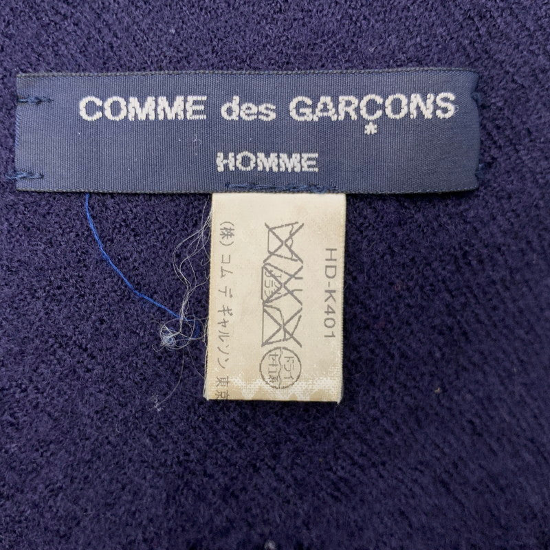 【現状渡し品】【メンズ/レディース】 COMME DES GARCONS HOMME コムデギャルソンオム HD-K401 収縮 マフラー 187-260922-ya-03-izu カラー：ネイビー 万代Net店
