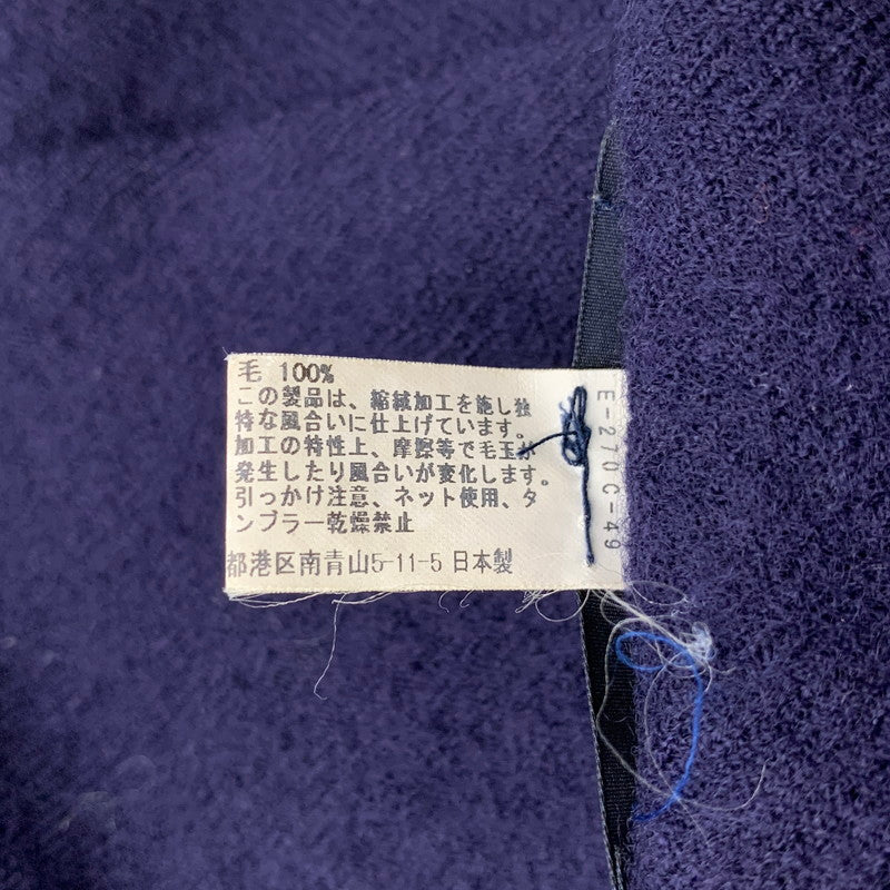 【現状渡し品】【メンズ/レディース】 COMME DES GARCONS HOMME コムデギャルソンオム HD-K401 収縮 マフラー 187-260922-ya-03-izu カラー：ネイビー 万代Net店