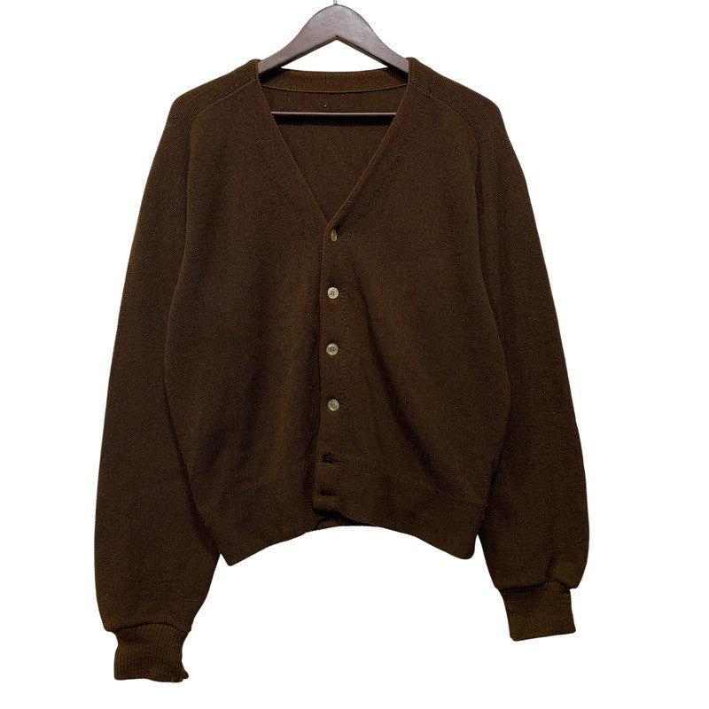【現状渡し品】【メンズ】 USED CARDIGAN カーディガン 長袖 146-260921-as-35-izu サイズ：M カラー：ブラウン 万代Net店