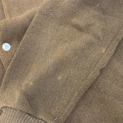 【現状渡し品】【メンズ】 USED CARDIGAN カーディガン 長袖 146-260921-as-35-izu サイズ：M カラー：ブラウン 万代Net店