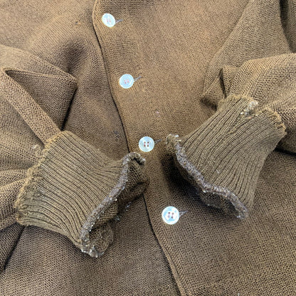 【現状渡し品】【メンズ】 USED CARDIGAN カーディガン 長袖 146-260921-as-35-izu サイズ：M カラー：ブラウン 万代Net店