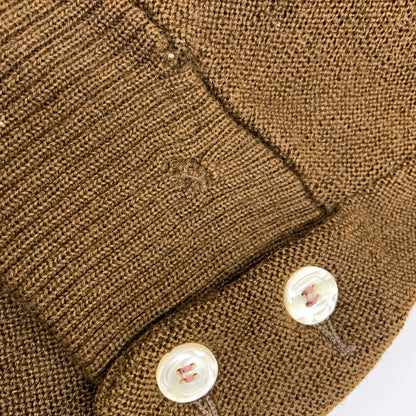 【現状渡し品】【メンズ】 USED CARDIGAN カーディガン 長袖 146-260921-as-35-izu サイズ：M カラー：ブラウン 万代Net店