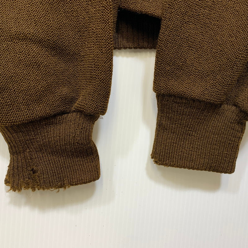 【現状渡し品】【メンズ】 USED CARDIGAN カーディガン 長袖 146-260921-as-35-izu サイズ：M カラー：ブラウン 万代Net店
