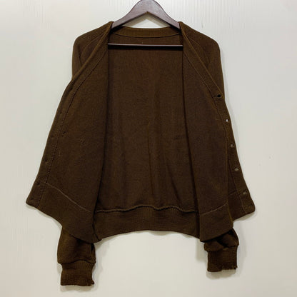 【現状渡し品】【メンズ】 USED CARDIGAN カーディガン 長袖 146-260921-as-35-izu サイズ：M カラー：ブラウン 万代Net店