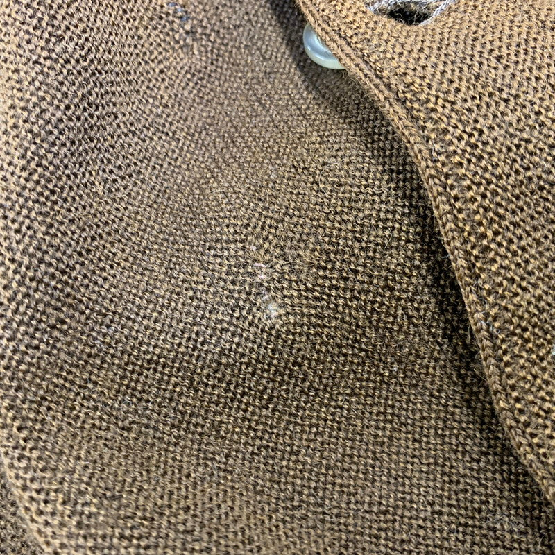 【現状渡し品】【メンズ】 USED CARDIGAN カーディガン 長袖 146-260921-as-35-izu サイズ：M カラー：ブラウン 万代Net店
