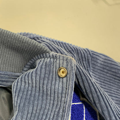 【中古品】【メンズ】 WIND AND SEA × LIBERE VARSITY ウィンダンシー リベーレ JACKET バーシティ ジャケット アウター 142-260915-cs-03-izu サイズ：L カラー：ブルー 万代Net店