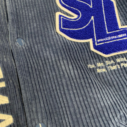 【中古品】【メンズ】 WIND AND SEA × LIBERE VARSITY ウィンダンシー リベーレ JACKET バーシティ ジャケット アウター 142-260915-cs-03-izu サイズ：L カラー：ブルー 万代Net店