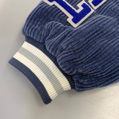 【中古品】【メンズ】 WIND AND SEA × LIBERE VARSITY ウィンダンシー リベーレ JACKET バーシティ ジャケット アウター 142-260915-cs-03-izu サイズ：L カラー：ブルー 万代Net店
