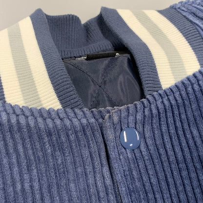 【中古品】【メンズ】 WIND AND SEA × LIBERE VARSITY ウィンダンシー リベーレ JACKET バーシティ ジャケット アウター 142-260915-cs-03-izu サイズ：L カラー：ブルー 万代Net店