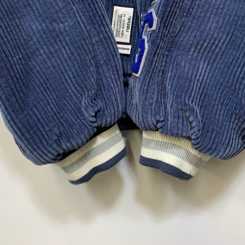 【中古品】【メンズ】 WIND AND SEA × LIBERE VARSITY ウィンダンシー リベーレ JACKET バーシティ ジャケット アウター 142-260915-cs-03-izu サイズ：L カラー：ブルー 万代Net店