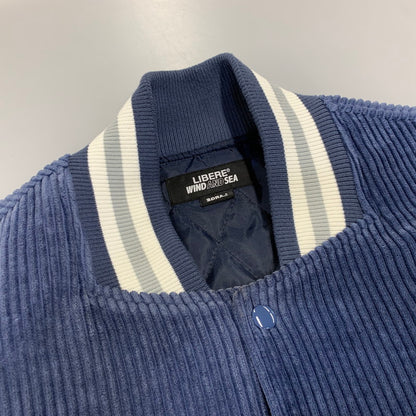 【中古品】【メンズ】 WIND AND SEA × LIBERE VARSITY ウィンダンシー リベーレ JACKET バーシティ ジャケット アウター 142-260915-cs-03-izu サイズ：L カラー：ブルー 万代Net店