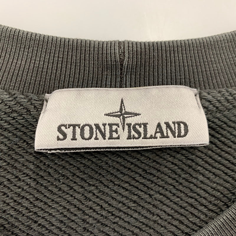 【中古品】【メンズ】 STONE ISLAND ストーンアイランド 811561241 GARMENT DYE FELPA SWEATSHIRT ガーメント ダイ フェルパ スウェットシャツ トップス 長袖 141-260915-cs-06-izu サイズ：XL カラー：グレー 万代Net店