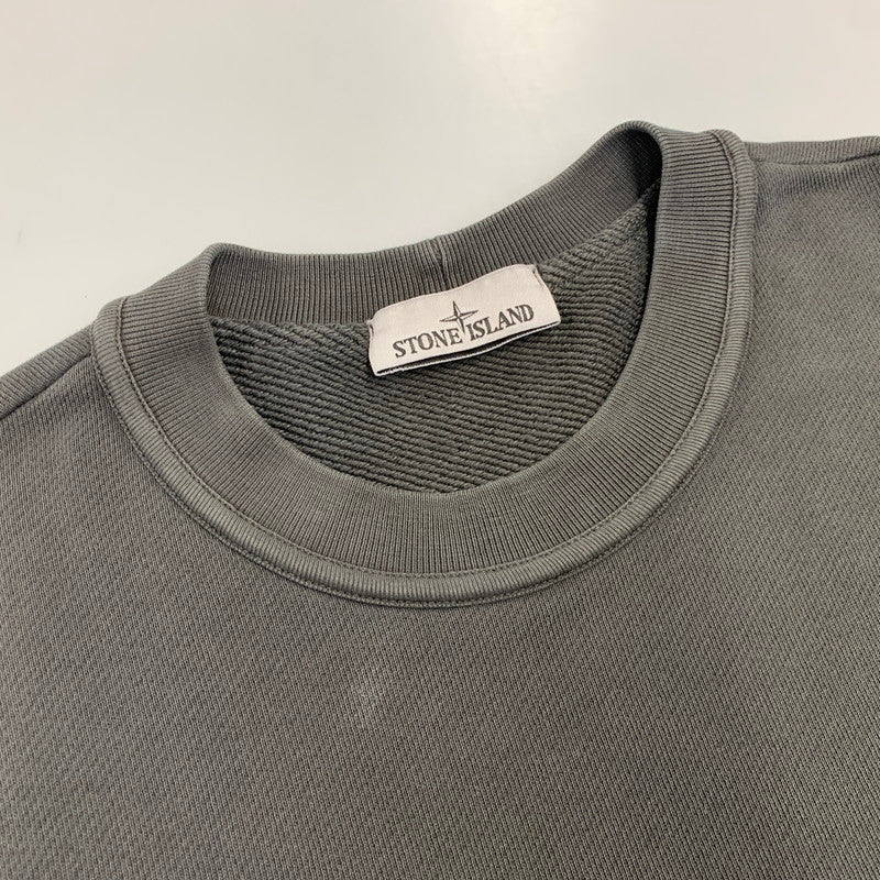 【中古品】【メンズ】 STONE ISLAND ストーンアイランド 811561241 GARMENT DYE FELPA SWEATSHIRT ガーメント ダイ フェルパ スウェットシャツ トップス 長袖 141-260915-cs-06-izu サイズ：XL カラー：グレー 万代Net店