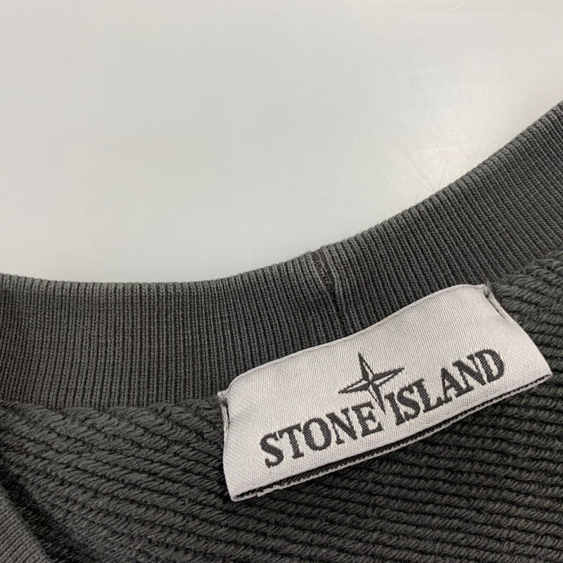 【中古品】【メンズ】 STONE ISLAND ストーンアイランド 811561241 GARMENT DYE FELPA SWEATSHIRT ガーメント ダイ フェルパ スウェットシャツ トップス 長袖 141-260915-cs-06-izu サイズ：XL カラー：グレー 万代Net店