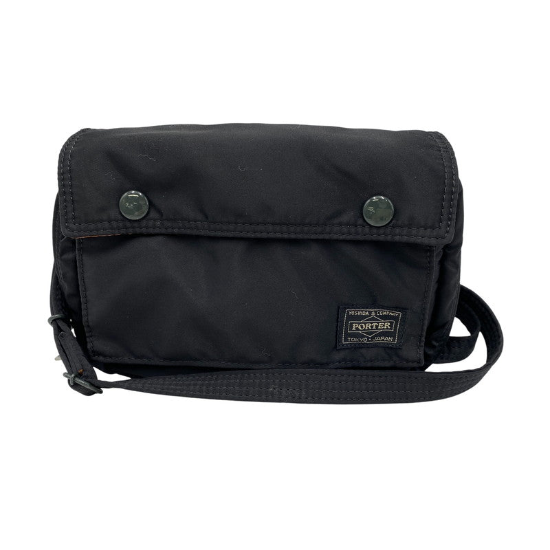 【中古品】【メンズ/レディース】 PORTER ポーター TANKER SHOULDER BAG タンカー ショルダーバッグ 鞄 カバン 188-260916-ay-12-izu カラー：ブラック 万代Net店