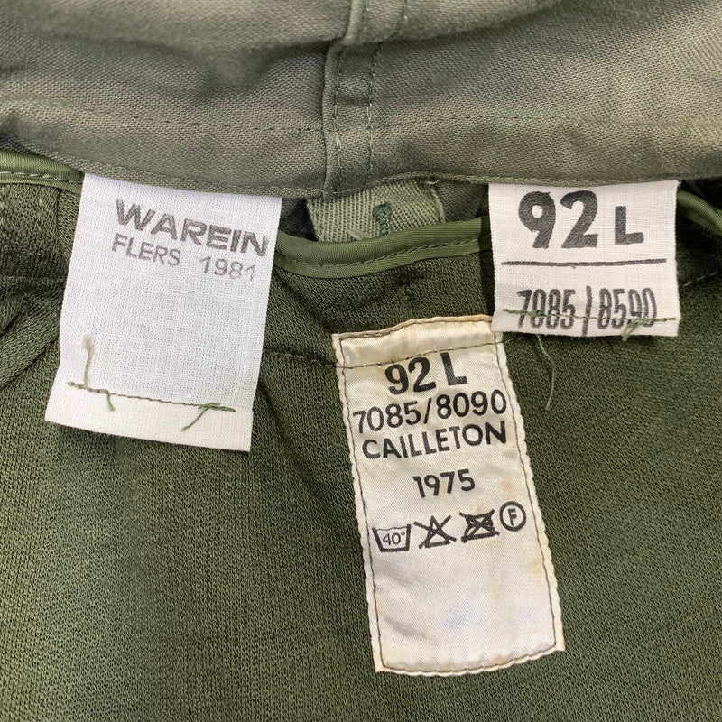 【中古品】【メンズ】 FRENCH ARMY フレンチアーミー WAREIN ワレイン 1975 1981 70S 80S M-64 FIELD PARKA フィールド パーカー アウター 146-260915-cs-01-izu サイズ：92L カラー：カーキ 万代Net店
