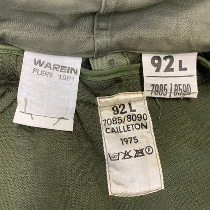 【中古品】【メンズ】 FRENCH ARMY フレンチアーミー WAREIN ワレイン 1975 1981 70S 80S M-64 FIELD PARKA フィールド パーカー アウター 146-260915-cs-01-izu サイズ：92L カラー：カーキ 万代Net店